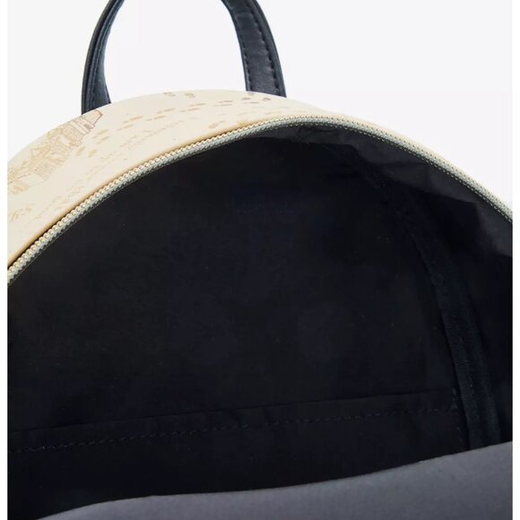 Loungefly Harry Potter Marauder's Map Floral Mini Backpack NWT - Picture 4 of 4